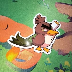 Pokemon Brown and Green Bird Character